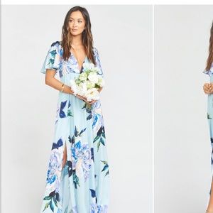 Show me your mumu mint to be floral Faye dress XS